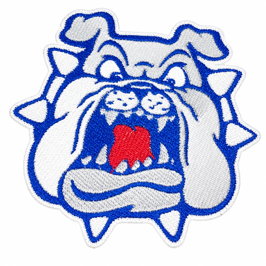 Cleaned and resized bulldog patch