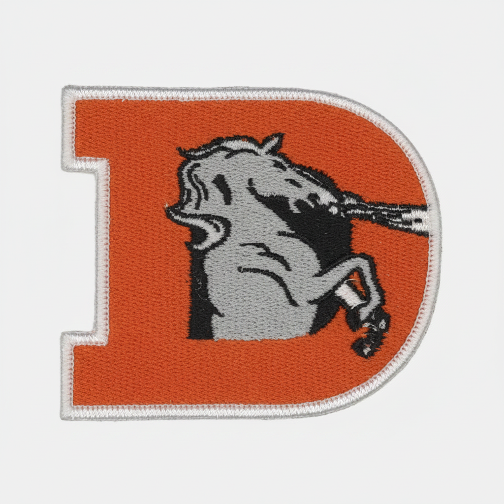 Cleaned and resized embroidered patch