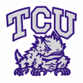 Cleaned and resized TCU horned frog patch