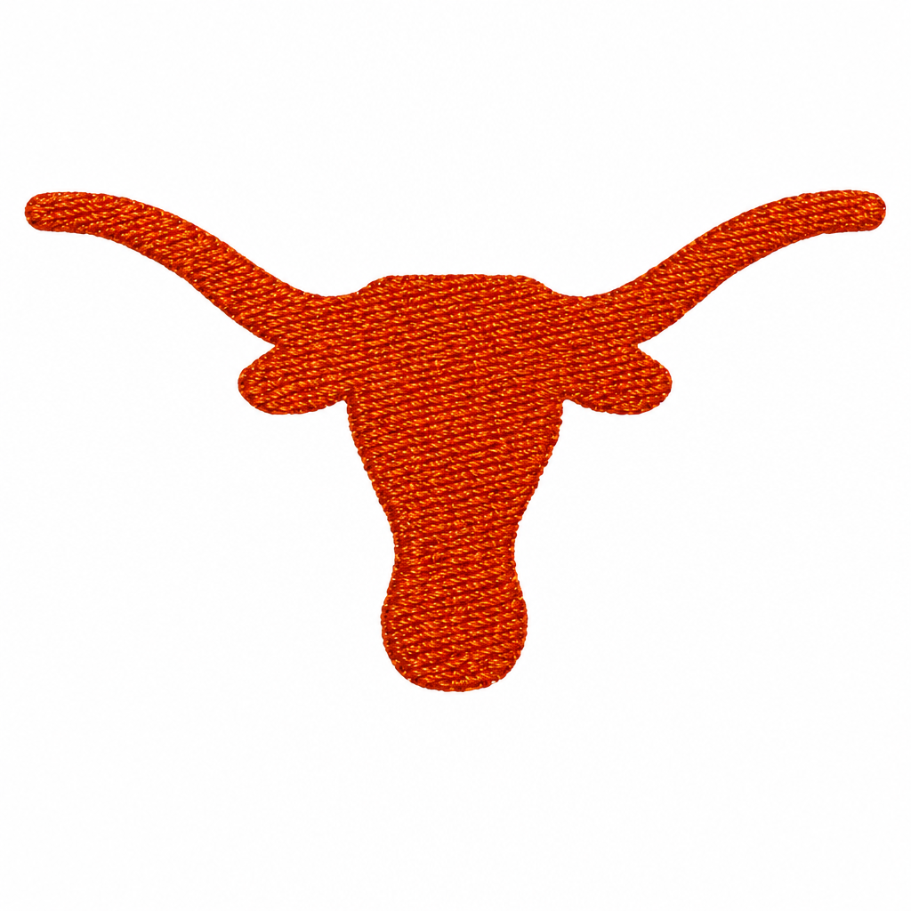 Cleaned and resized Texas Longhorn patch image