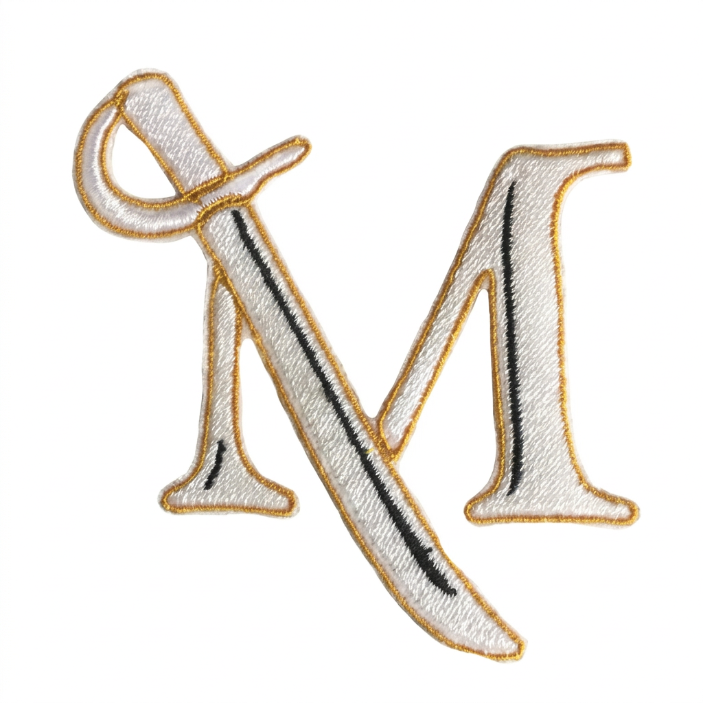 Cleaned M and sword patch