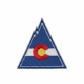 Colorado Rockies Embroidered Patch – White Background Studio Shot