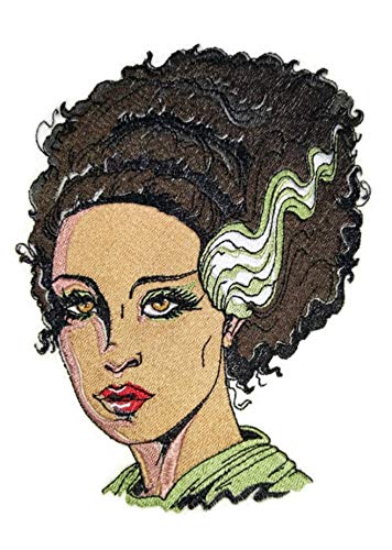 Custom and Unique Happy Halloween [Classic Monster Portraits-3 ] Embroidered Iron on/Sew Patch (7.8" x 6") [Made in USA]