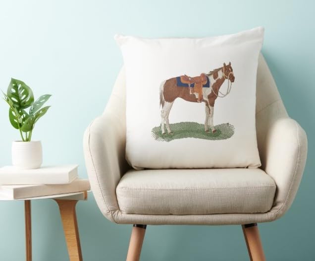 Beyond Vision Custom Horse [ Paint Horse ] Embroidered Iron on/Sew Patch (6.49" x 5.66")