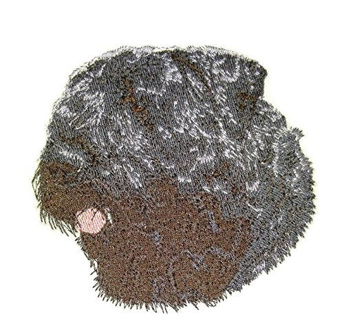 Amazing Dog Faces [Bouvier des Flanders] Embroidery Iron On/Sew Patch (4" x 3.9")[Made in USA]