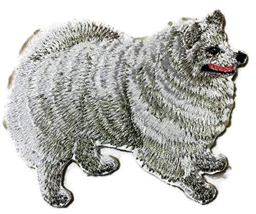 Amazing Custom Dog Portraits [American Eskimo] Embroidery IronOn/Sew Patch (4.5" x 4.5")[Made in USA]