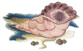 BeyondVision Ocean Calling [ Sea Shell Serenity ] / (7.5" x 4.5") embroidered iron-on patch