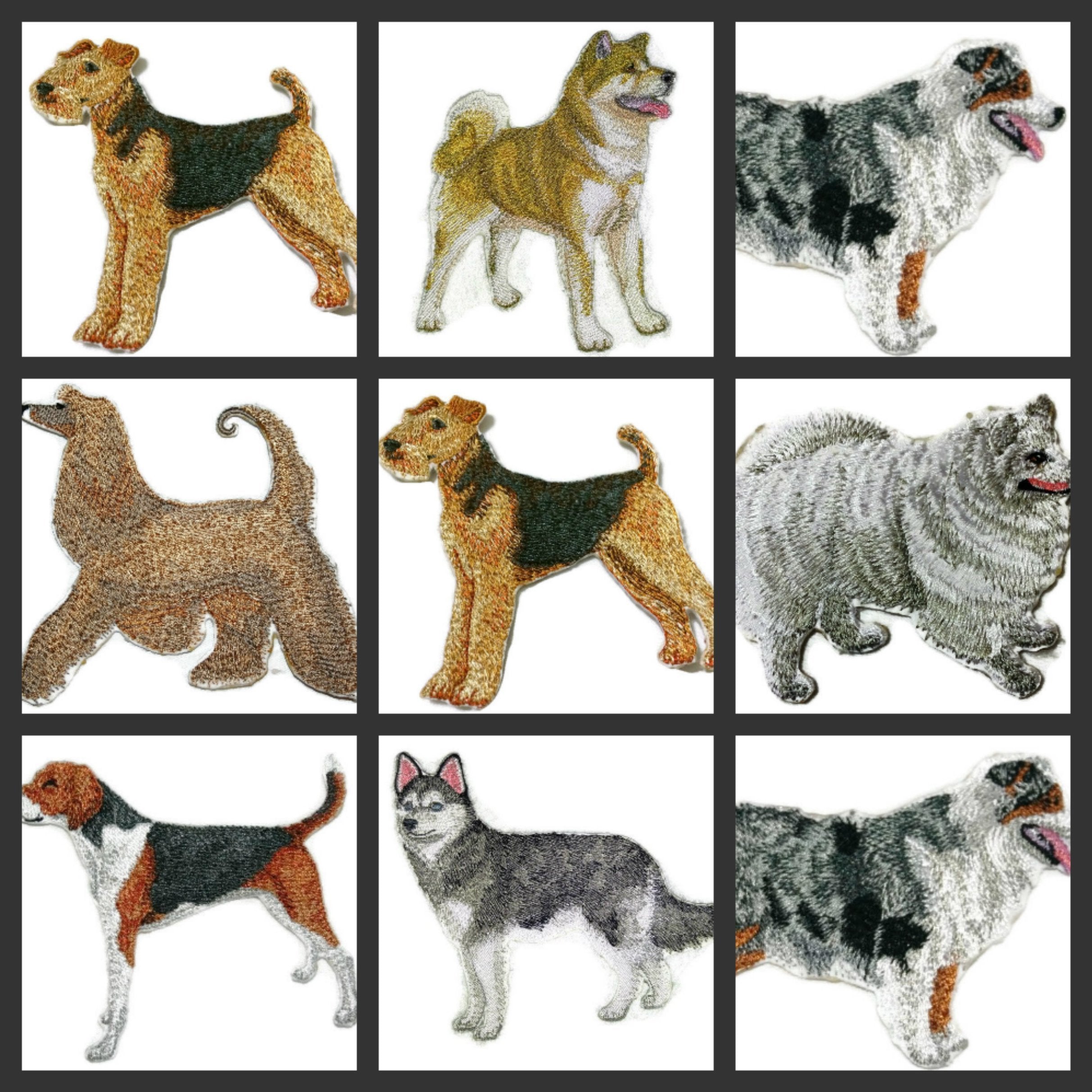 Amazing Custom Dog Portraits [American Eskimo] Embroidery IronOn/Sew Patch (4.5" x 4.5")[Made in USA]