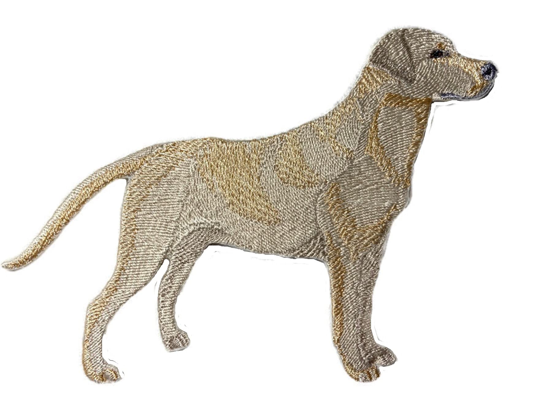Amazing Custom Dog Portraits [ Labrador Retrieve ] Embroidery Iron On/Sew Patch (4.5" x 4.2")[Made in USA]