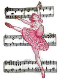 Sugar Plum Fairy Ballerina (5.88" x 8.42") embroidered iron-on patch