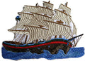 Ocean Calling [ Tall Ship ] / (6.5" x 5") ] embroidered iron-on patch
