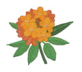 Rhododendron (5.72" x 5.24") embroidered iron-on patch