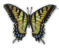 Tiger Swallowtail Butterfly (3.9" x 2.72") embroidered iron-on patch