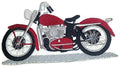 Antique Chopper (6.53" x 3.85") embroidered iron-on patch