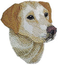 Labrador Retriever Dog Face (5" x 4.5") embroidered iron-on patch