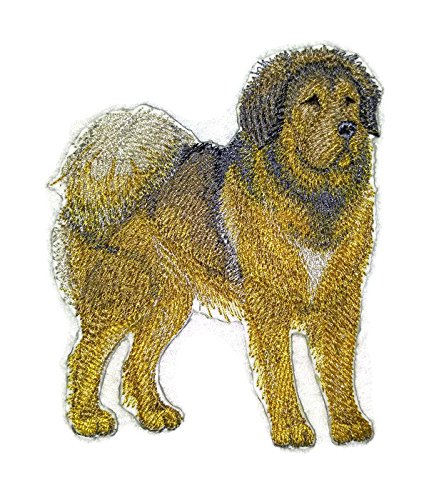 Amazing Custom Dog Portraits [Tibetan Mastiff] Embroidered Iron On/Sew patch (5" x 4")[Made in USA]