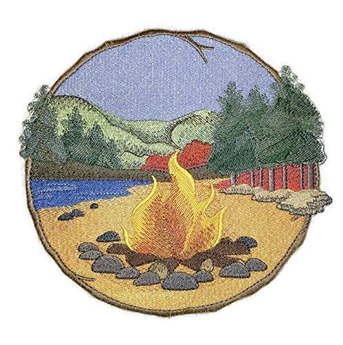 Stroll Through The Walk in Woods Beauty [Campfire] [Custom and Unique] Embroidered Iron on/Sew Patch (8.5" x 7.5") [Made in USA]