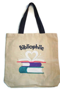 BeyondVision 22" [Bibliophile] HeavyDuty Canvas Tote/Beach Bag embroidered iron-on patch