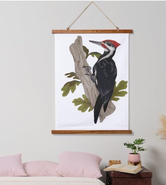 Beyond Vision Custom Bird Pileated Woodpecker Embroidery Iron On/Sew Patch (6.89" x 9.49")