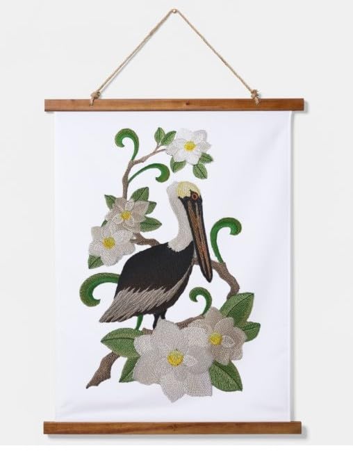 Pájaro personalizado: pelícano pardo oriental de Luisiana y magnolia - Beyond Vision [18 x 27 cm]
