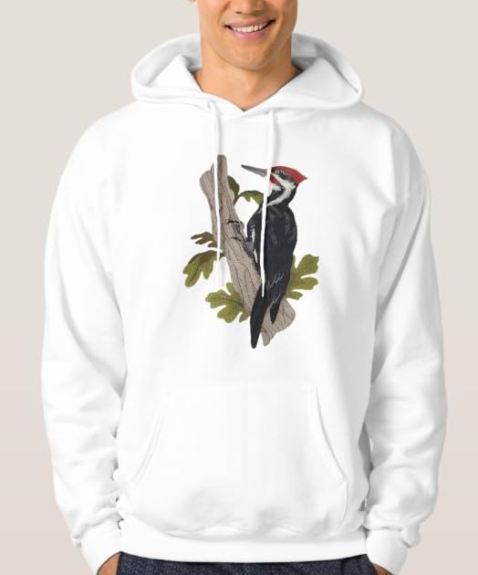 Beyond Vision Custom Bird Pileated Woodpecker Embroidery Iron On/Sew Patch (6.89" x 9.49")