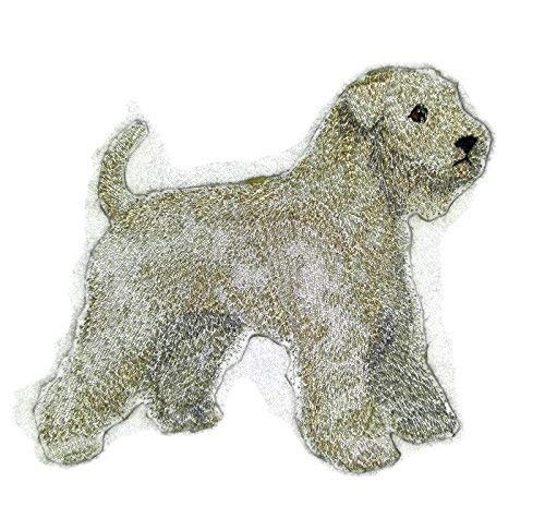 Amazing Custom Dog Portraits [Wheaten Terrier ] Embroidered Iron On/Sew Patch [5." x 4.8] Made in USA]