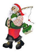 Catch A Little Christmas [Santa] / (5.85" x 8.22") [] embroidered iron-on patch