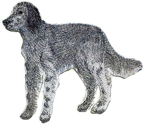 BeyondVision - Increíbles retratos de perros personalizados [Setter Inglés (Belton)] Parche bordado para planchar o coser [11,4 x 10 cm] [Hecho en EE. UU.]