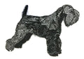 Black Schnauzer (5" x 4") embroidered iron-on patch