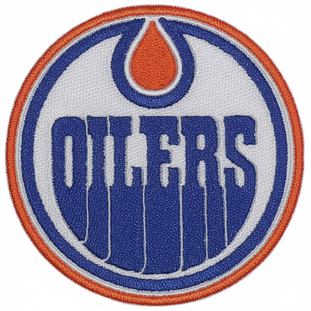 Edmonton Oilers Patch - White Background