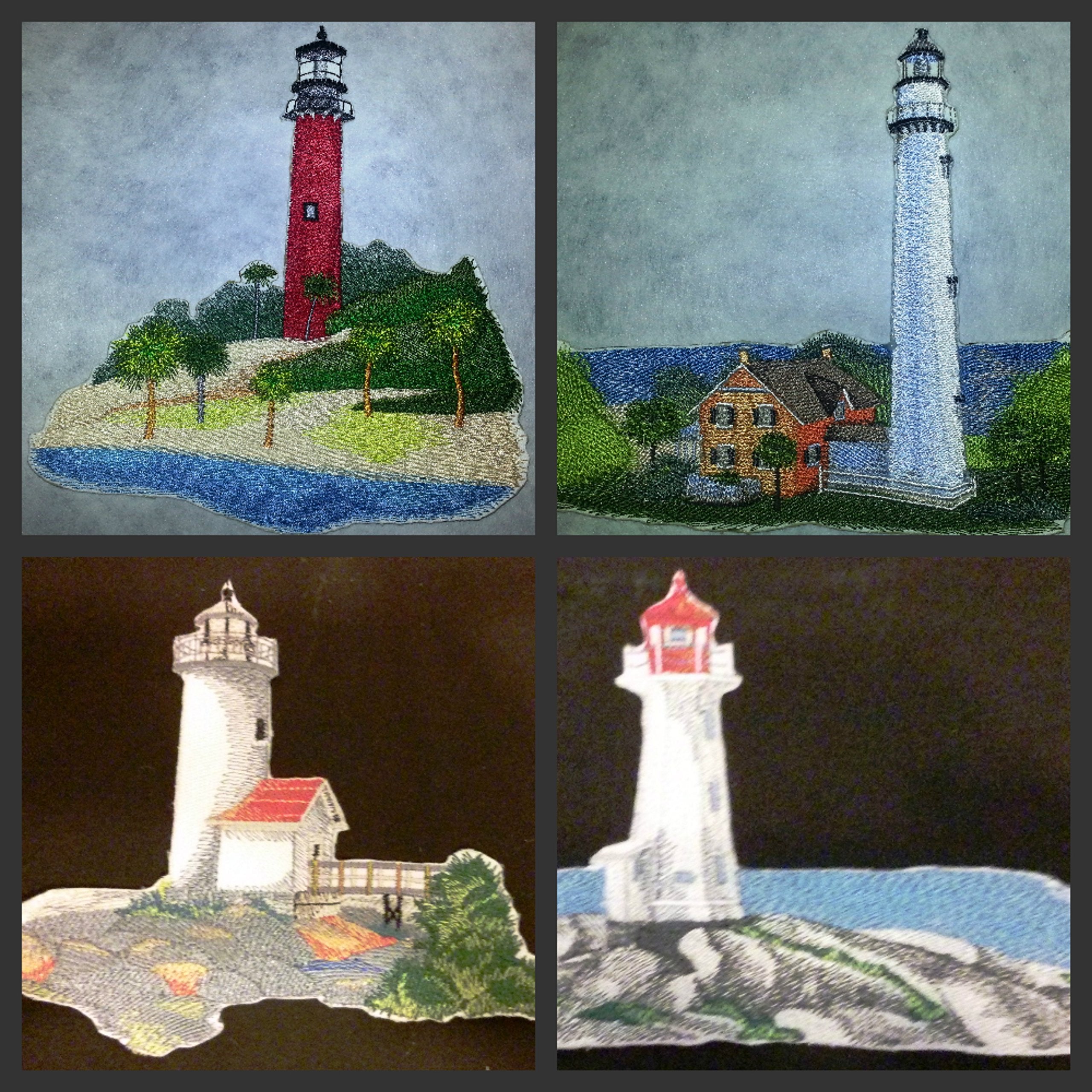 Parche bordado termoadhesivo "Capitán Veo la Luz", personalizado y único, para faro [Faro de Jupiter Inlet] [15,9 x 15 cm] [Hecho en EE. UU.]