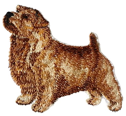 Amazing Custom Dog Portraits [ Norfolk Terrier] Embroidery Iron On/Sew patch (4.5" x 4.2")[Made in USA]