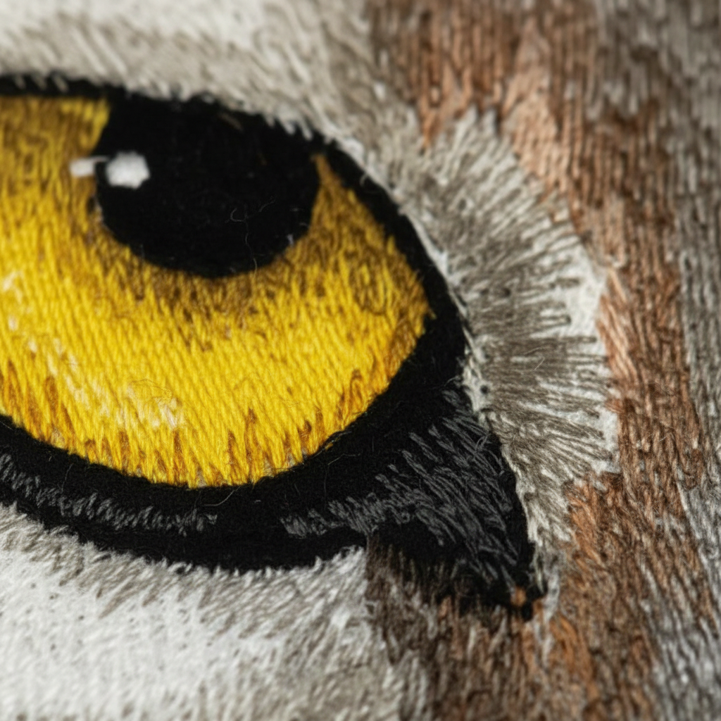 Extreme macro stitching detail