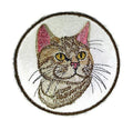 Bengal Cat Face (3" x 3") embroidered iron-on patch