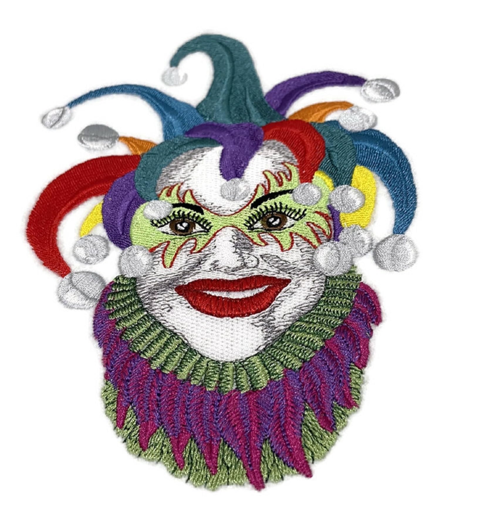 Parche bordado personalizado "Jester" de Beyond Vision para planchar o coser [5,02" x 7"]