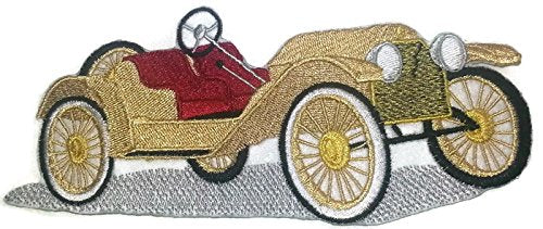Classic Cars Collection [Stutz Bearcat ] [American Automobile History in Embroidery] Embroidered Iron On/Sew Patch (6.49" x 2.9") Made in USA]