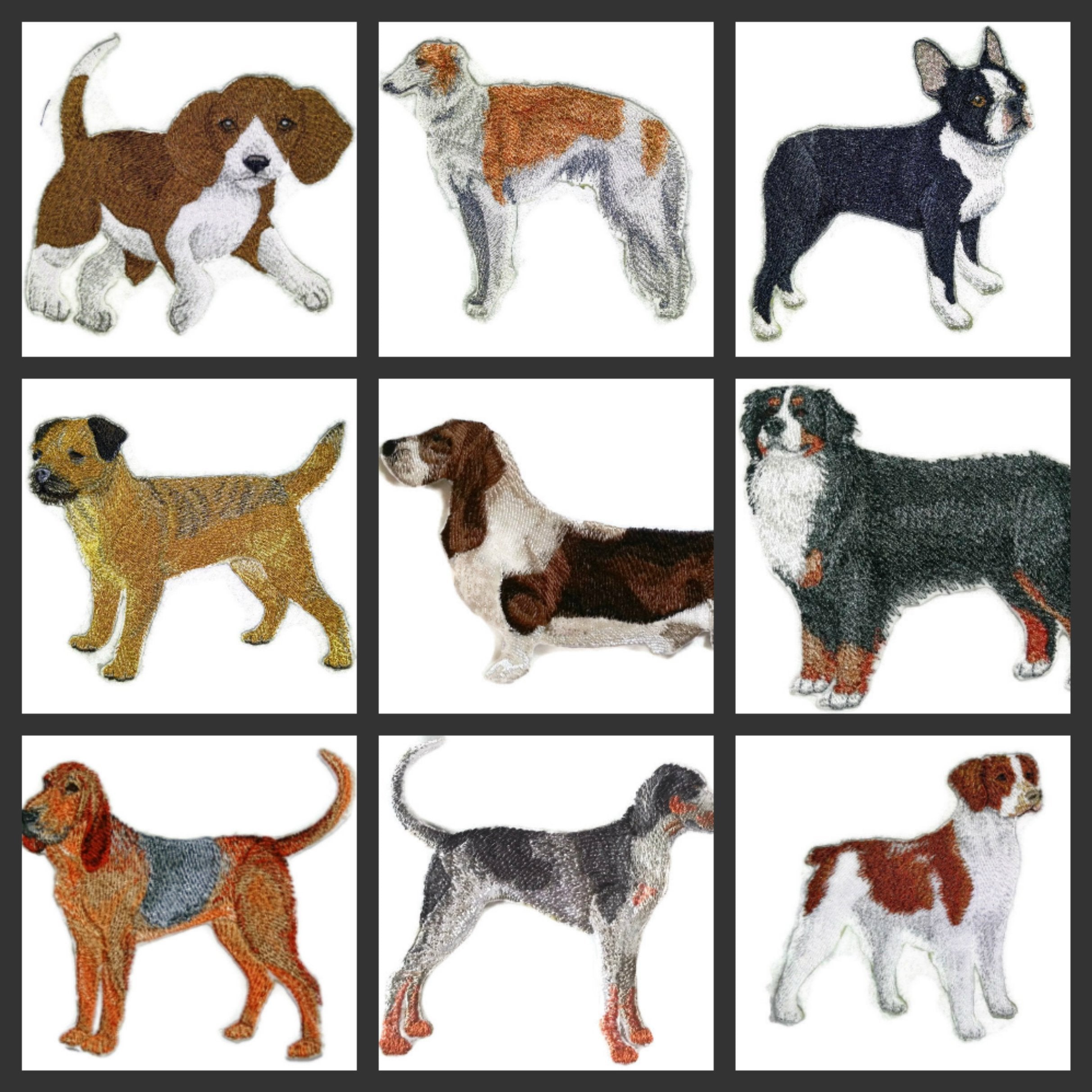 Amazing Custom Dog Portraits [Boston Terrier] Embroidery Iron On/Sew Patch (4.5" x 4.5")[Made in USA]