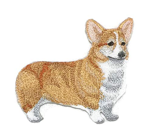 Amazing Custom Dog Portraits [Pembroke Welsh Corgi] Embroidered Iron On/Sew Patch [4." x 4"][Made in USA]