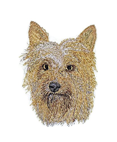 Amazing Dog Faces [Australian Silky Terrier] Embroidery Iron On/Sew Patch (4" x 3")[Made in USA]