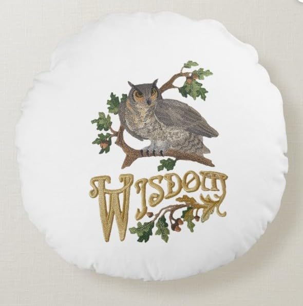 Nature Weaved in Threads, Amazing Birds Kingdom [Owl of Wisdom ] [Custom and Unique] Embroidered Iron on/Sew Patch (5.87" x 8")