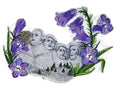Mount Rushmore Medley (5.39" x 4.87") embroidered iron-on patch