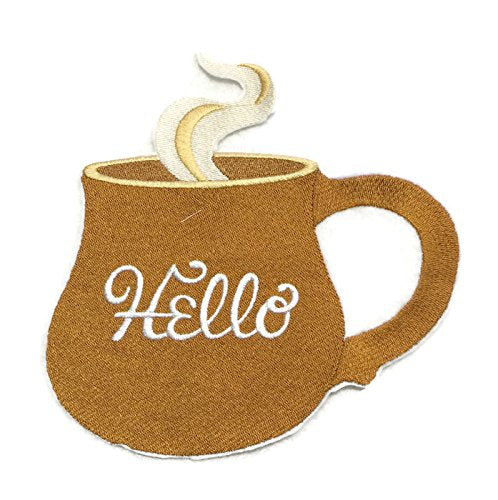 Lets go Outback for BBQ Apron Design [Hello Mug] Embroidered Iron On/Sew Patch (6.2" x 6.8") Made in USA