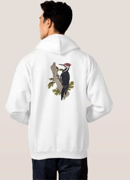 Beyond Vision Custom Bird Pileated Woodpecker Embroidery Iron On/Sew Patch (6.89" x 9.49")