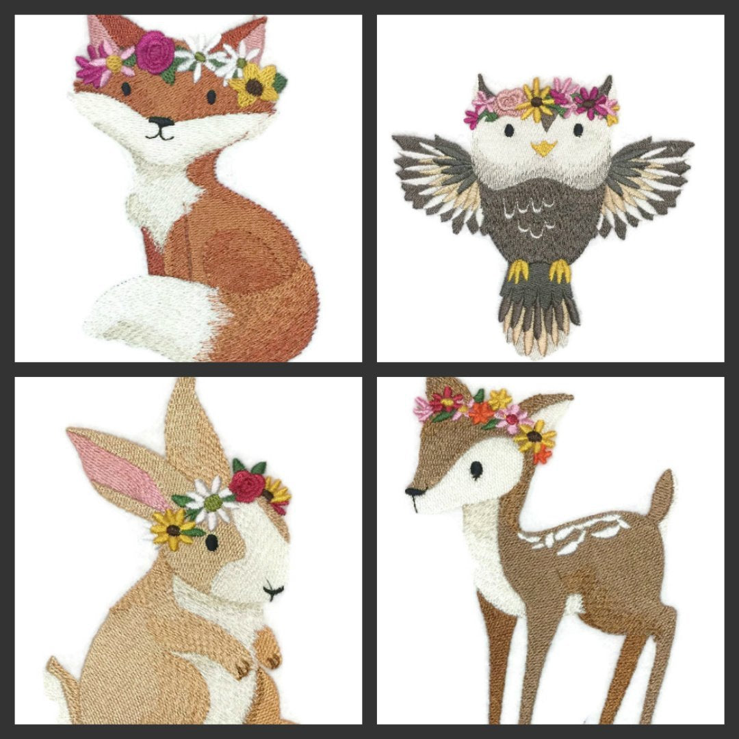 Parche bordado termoadhesivo/cosido "Naturaleza entretejida en hilos", "Increíble bebé animal del reino" [Zorro] [Personalizado y único] [11,7 cm x 10 cm] [Hecho en EE. UU.]