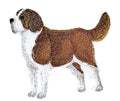 St. Bernard (5" x 4.5") embroidered iron-on patch