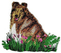 Border Collie (5" x 4.5") embroidered iron-on patch