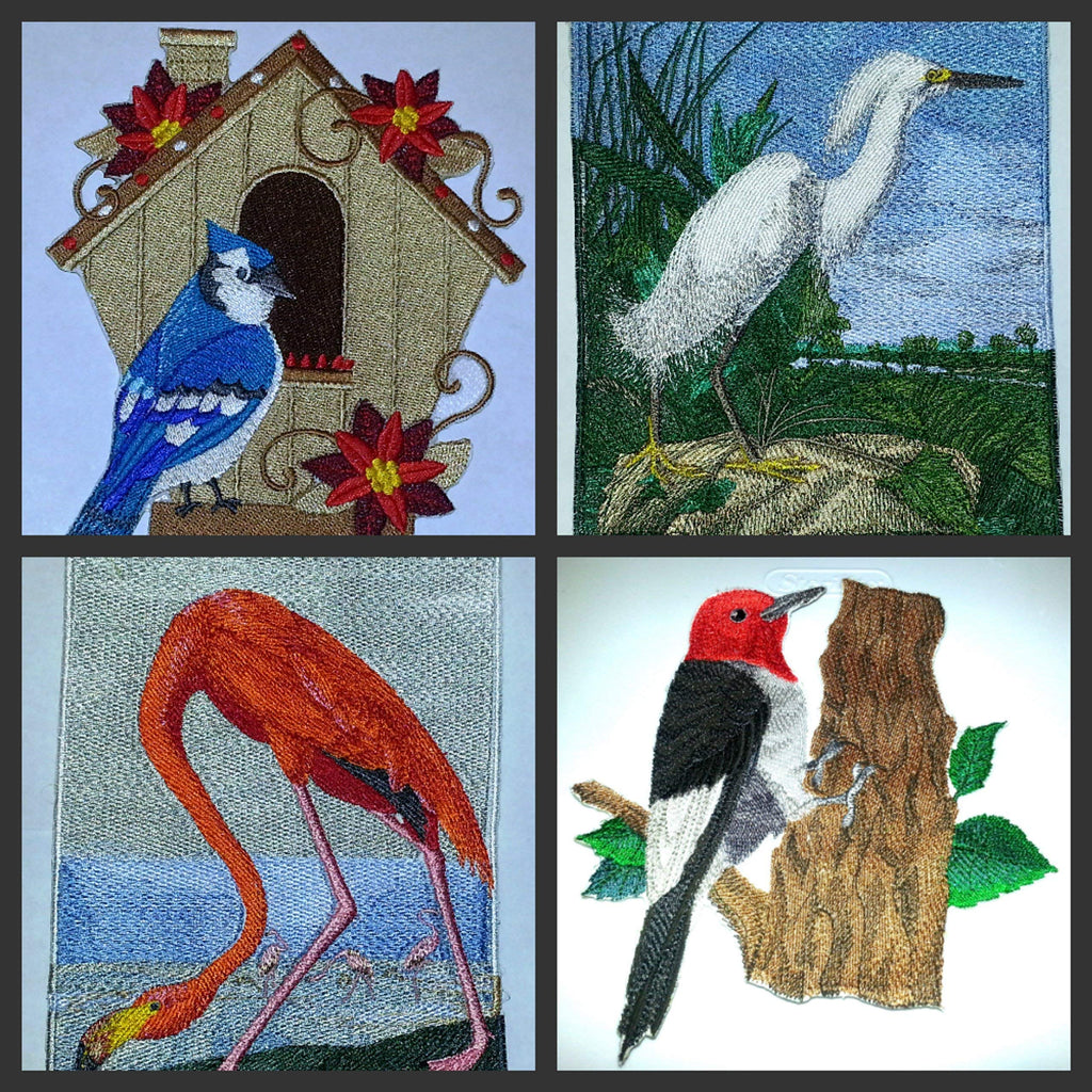 Nature Weaved in Threads, Amazing Birds Kingdom [Red Headed Woodpecker] [Custom and Unique] Embroidered Iron on/Sew Patch (7" x 6") [Made in USA]