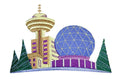 Vancouver City Square (7.1" x 5") embroidered iron-on patch