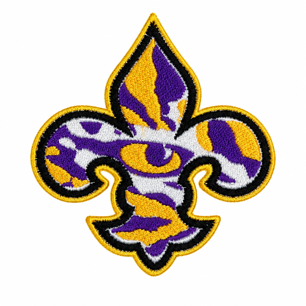 Fleur-de-lis patch cleanup