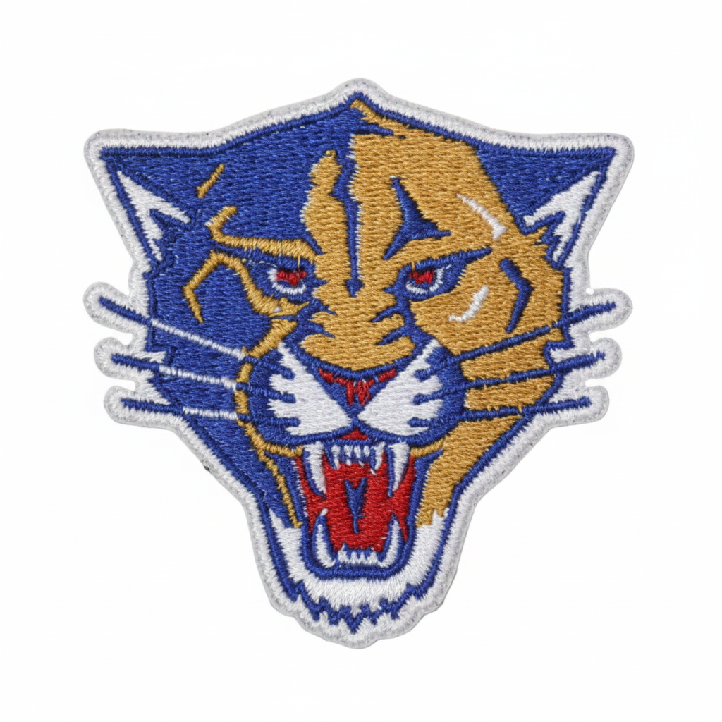 Florida Panthers Embroidered Patch – White Background Studio Shot